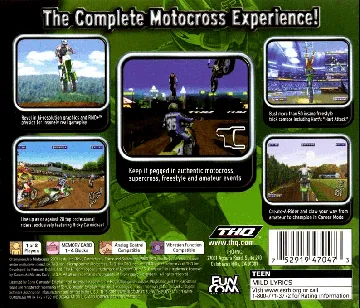 Championship Motocross 2001 featuring Ricky Carmichael (US) box cover back